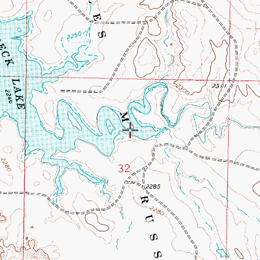 Topographic Map of South Fork Rock Creek, MT