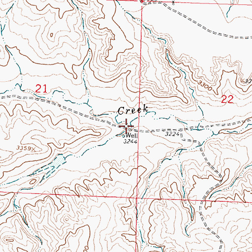 Topographic Map of South Fork Dawussuua Ashkaate, MT