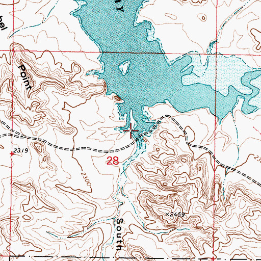 Topographic Map of South Foster Coulee, MT