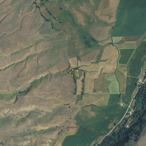Aerial/Satellite Image of Spray Garwin Ditch, MT