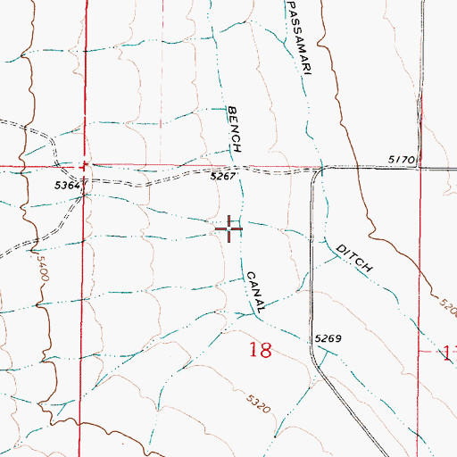 Topographic Map of Spring Canyon, MT