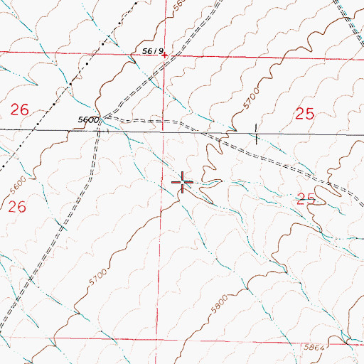 Topographic Map of Spring Canyon, MT