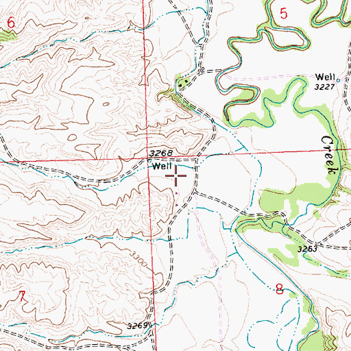 Topographic Map of Spring Coulee, MT