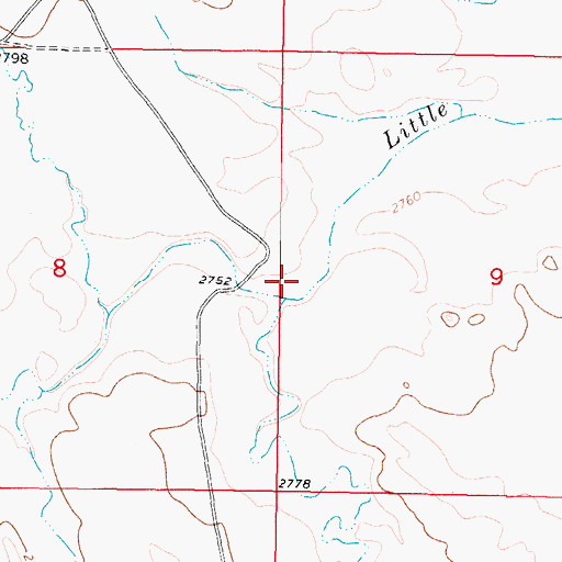 Topographic Map of Spring Coulee, MT