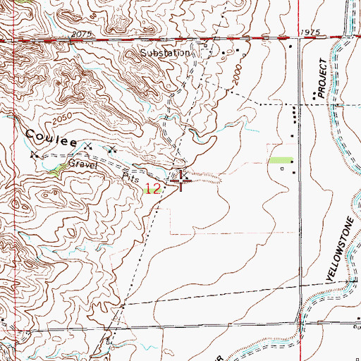 Topographic Map of Spring Coulee, MT