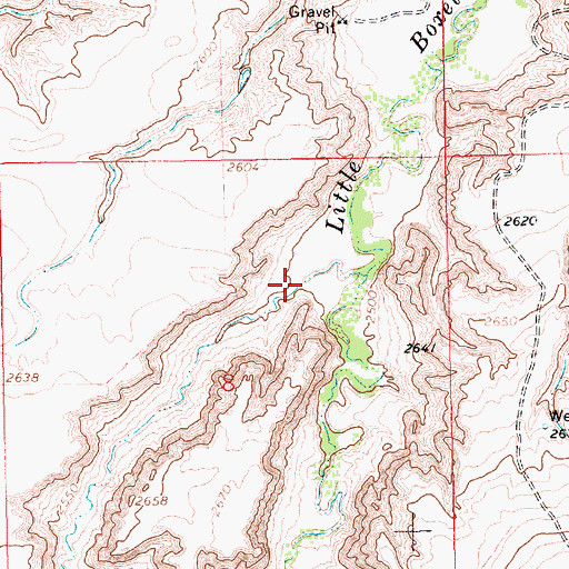 Topographic Map of Spring Coulee, MT