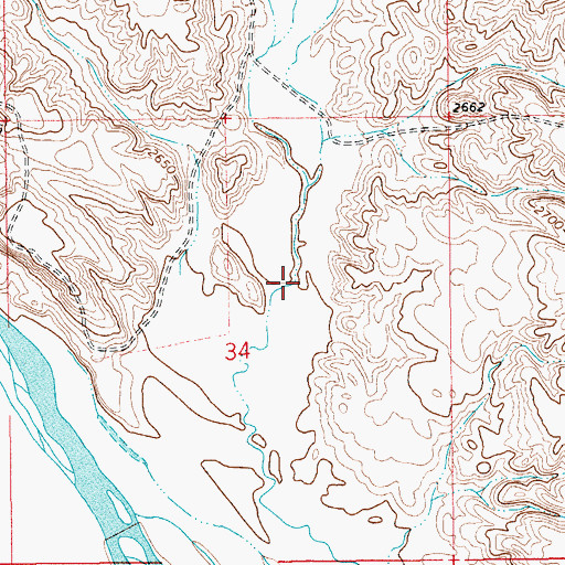 Topographic Map of Spring Coulee, MT