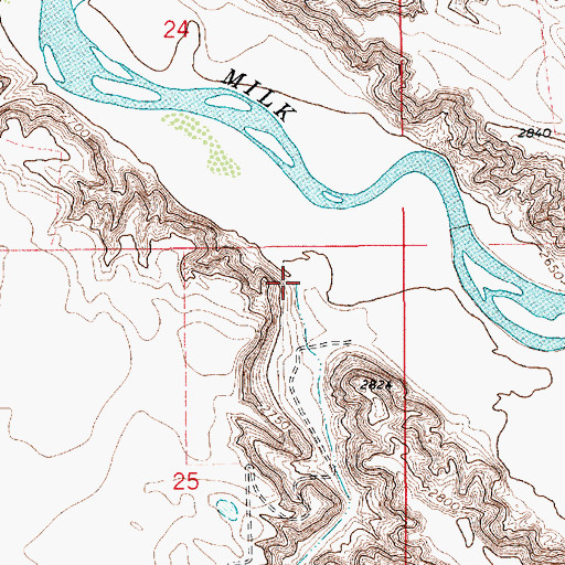 Topographic Map of Spring Coulee, MT