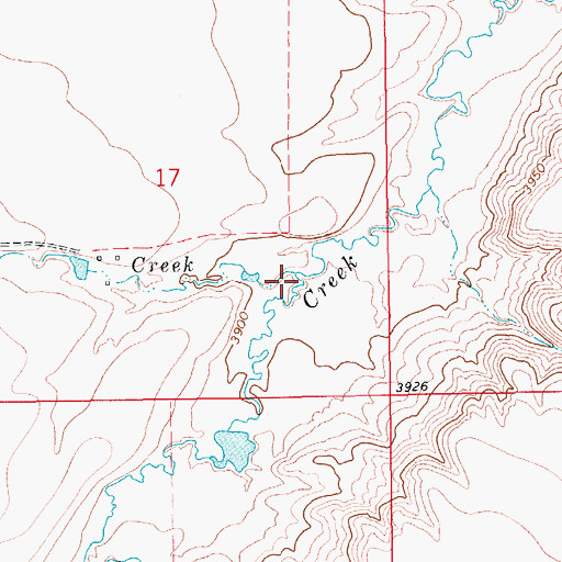 Topographic Map of Spring Creek, MT