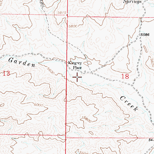 Topographic Map of Spring Creek, MT
