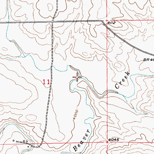Topographic Map of Spring Creek, MT