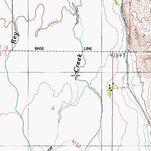 Topographic Map of Spring Creek, MT