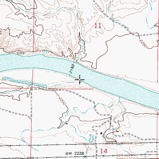 Topographic Map of Spring Creek, MT