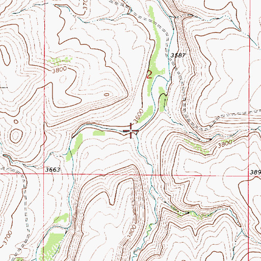 Topographic Map of Spring Creek, MT