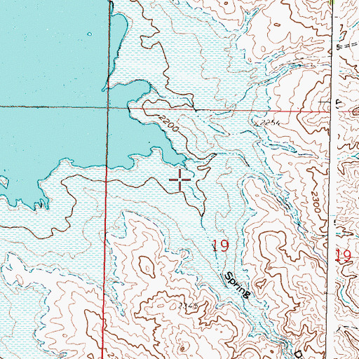 Topographic Map of Spring Draw, MT