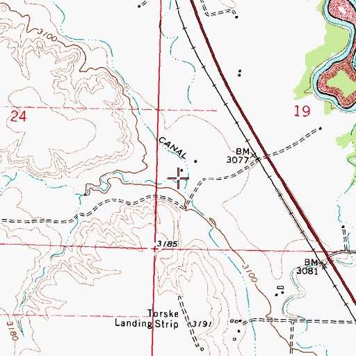 Topographic Map of Dawussuua Ashkaate, MT