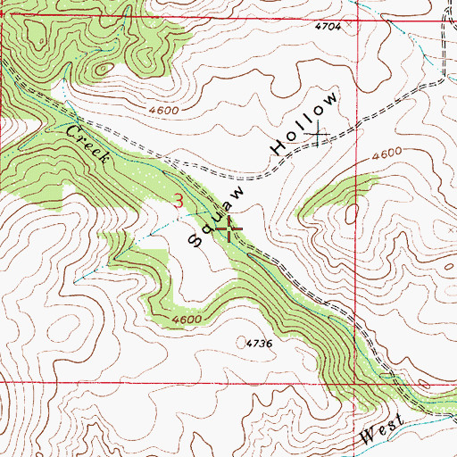 Topographic Map of Too-nah-hin Hollow, MT