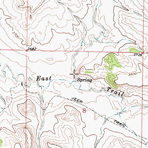 Topographic Map of Stagmire Draw, MT