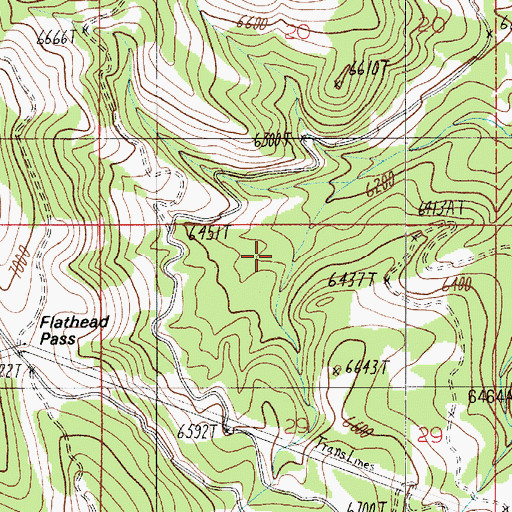 Topographic Map of Stock Drive Trail, MT