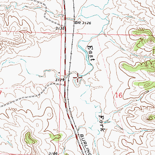 Topographic Map of Stocker Creek, MT