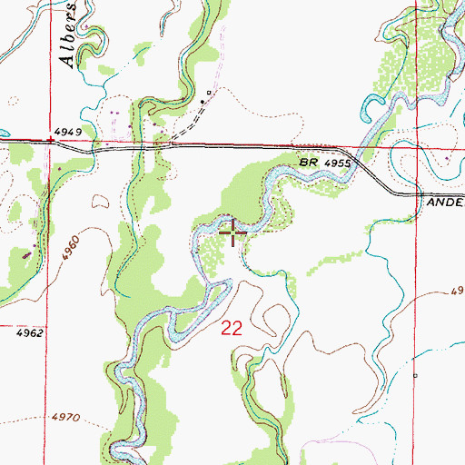 Topographic Map of Stodden Slough, MT