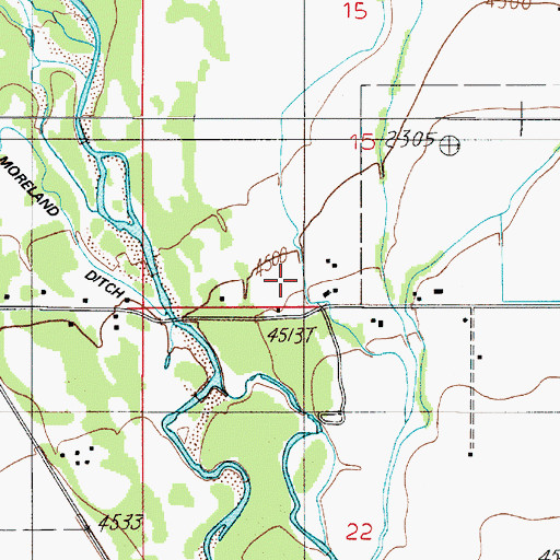 Topographic Map of Stone, MT