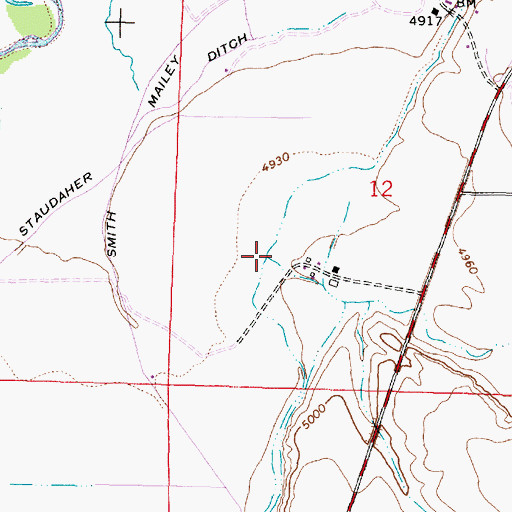 Topographic Map of Stone Creek, MT