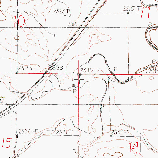 Topographic Map of Stony Butte Creek, MT