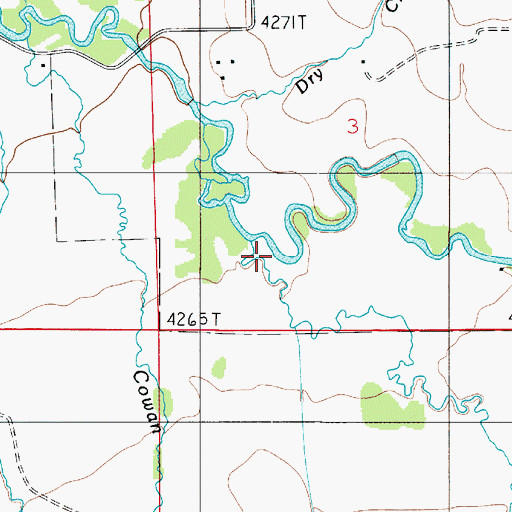 Topographic Map of Story Creek, MT