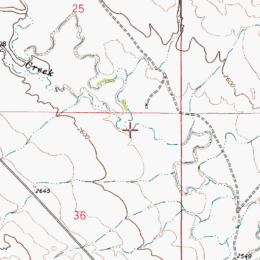 Topographic Map of Stouts Creek, MT