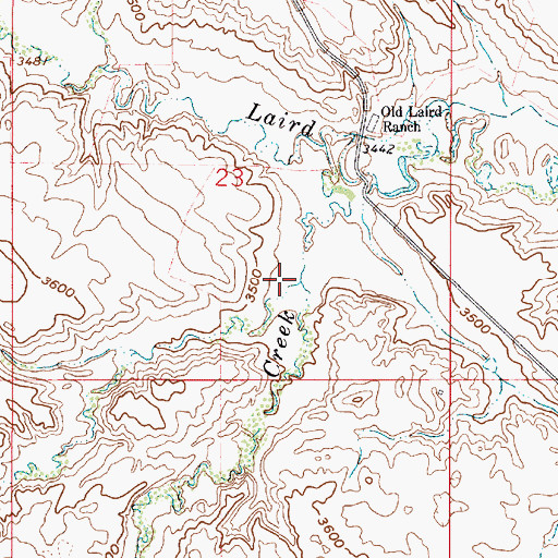 Topographic Map of Stratton Creek, MT