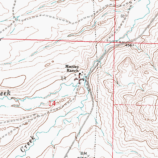 Topographic Map of Sturgeon Creek, MT