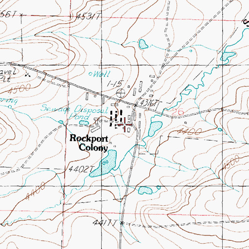 Topographic Map of Sullivan Ranch, MT