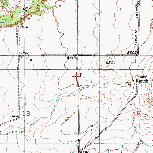 Topographic Map of Sumner School (historical), MT