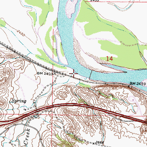 Topographic Map of Sweeney Creek, MT