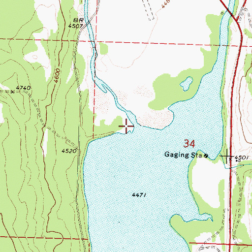 Topographic Map of Swiftcurrent Creek, MT