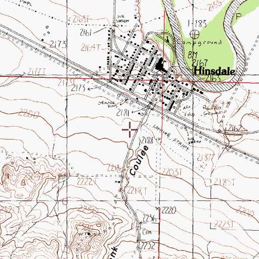 Topographic Map of Tank Coulee, MT