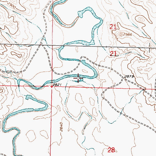 Topographic Map of Tepee Creek, MT