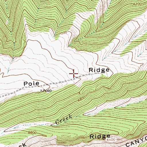 Topographic Map of Tepee Pole Ridge, MT