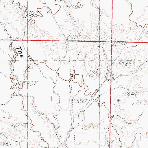 Topographic Map of The Pass, MT