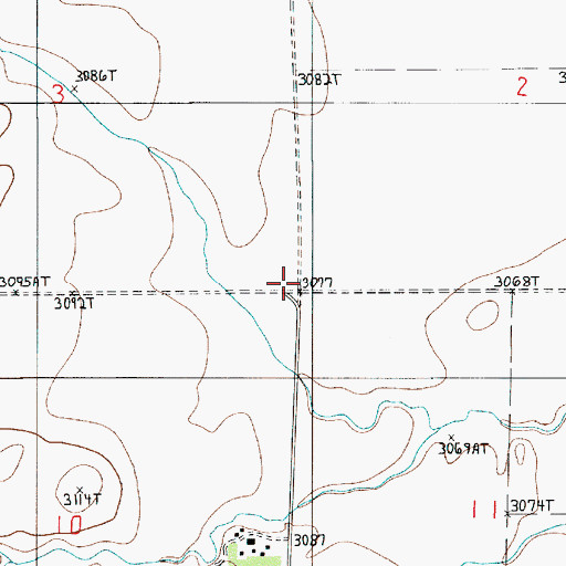 Topographic Map of The School House, MT