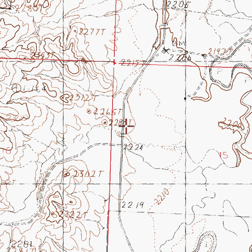 Topographic Map of Third Creek, MT