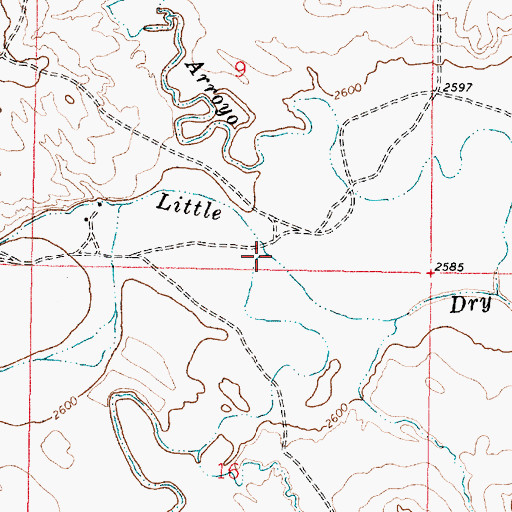 Topographic Map of Thompson Creek, MT