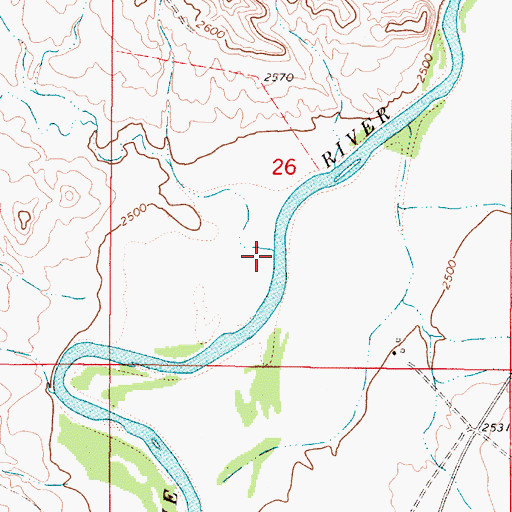 Topographic Map of Thorpe Creek, MT