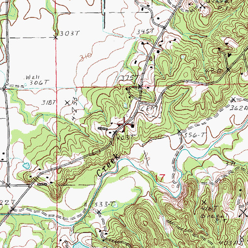 Topographic Map of Mount Zion Church, AR