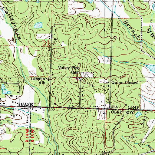 Topographic Map of Mount Zion School (historical), AR