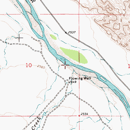 Topographic Map of Tiger Tim Creek, MT