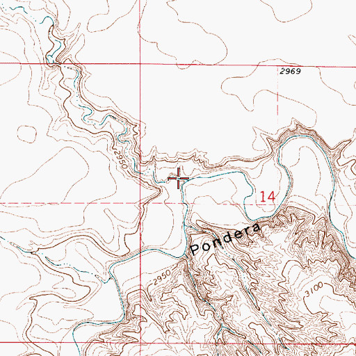 Topographic Map of Timber Coulee, MT