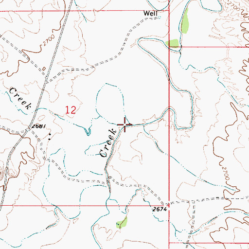 Topographic Map of Timothy Creek, MT