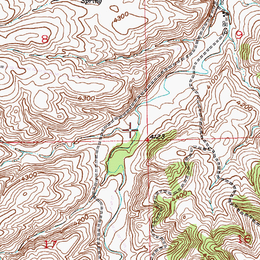 Topographic Map of Tom Benson Gulch, MT